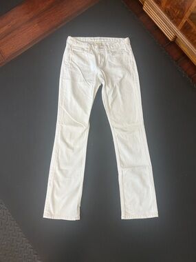 Banana Republic White Boot Cut Jeans